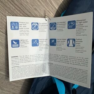 Geckobrands Navy blue Waterproof Lightweight Backpack